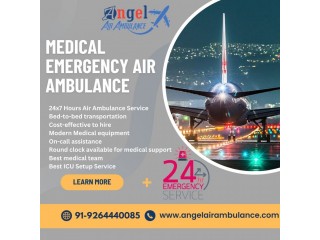 Avail Air Ambulance Service In Patna with Advanced Medical Component by Angel
