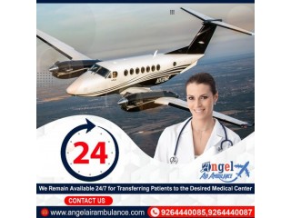 Select the Best ICU Air Ambulance Service In Guwahati with ECG Monitor by Angel