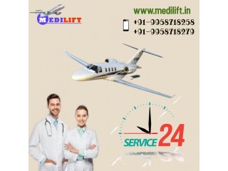Take the Punctual Medical Shifting by Medilift Air Ambulance Services in Bhopal