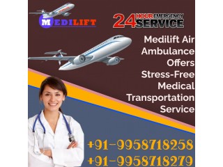 24 /7 Emergency Air Ambulance Services in Indore with All Medical Comfort by Medilift