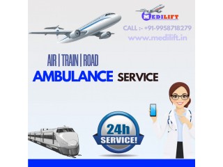 Avail Medilift Air Ambulance Service in Silchar with All Suitable Medical Support