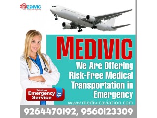Medivic Aviation Air Ambulance Service in Jamshedpur with Advanced Medical Facilities